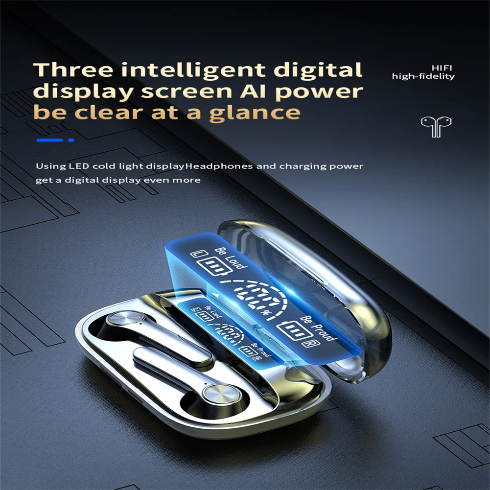 BQ20 Bluetooth 5.3 Sports Headphones with Digital Display - Image 2