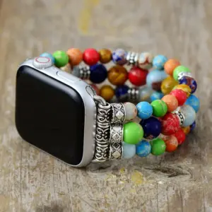 Handmade Natural Stone Apple Watch Band - Multi-Size