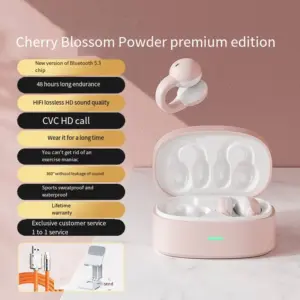 Wireless Bone Conduction Sports Headphones - Ear Clip Design